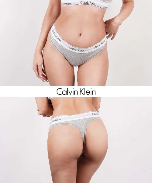 Женские стринги Calvin Klein ICON из хлопка и модала — фото 3