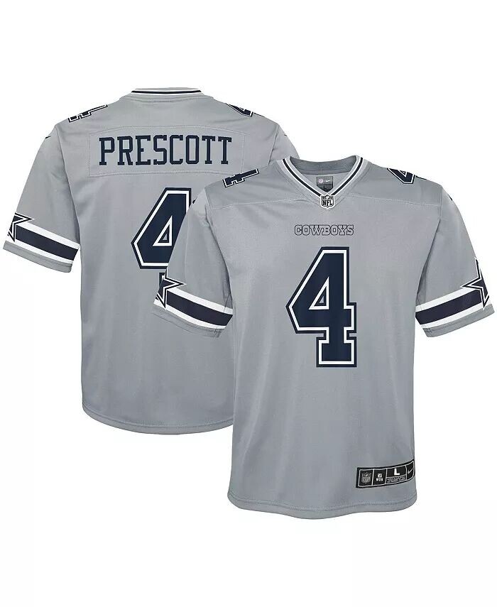 Джерси Big Boys Dak Prescott Silver Dallas Cowboys Inverted Team Game Nike — фото 2