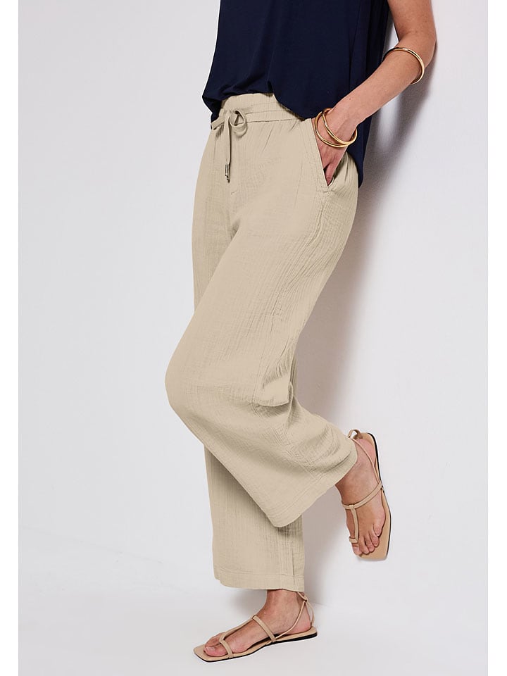 

Тканевые брюки Street One, бежевый