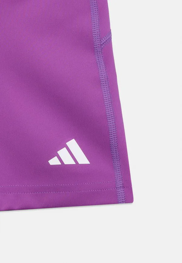 Леггинсы techfit детские спортивные шорты унисекс Adidas Performance, Active Purple/White — фото 4
