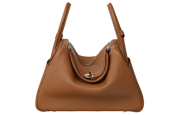 

Hermes Женская сумка Taurillon Patchwork Clemence из коровьей кожи, размер 37, золотисто-коричневая