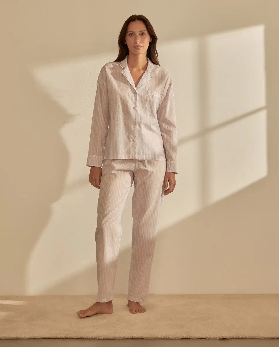 

Полосатые женские пижамы Easy Wear, цвет Lila