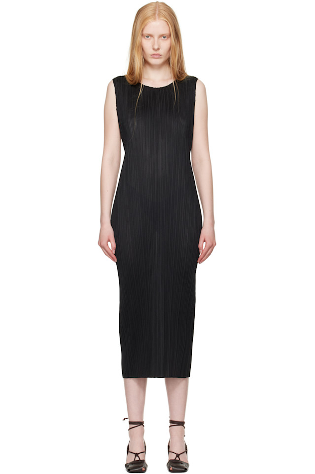 

Базовое макси-платье Pleats Please Issey Miyake, черный