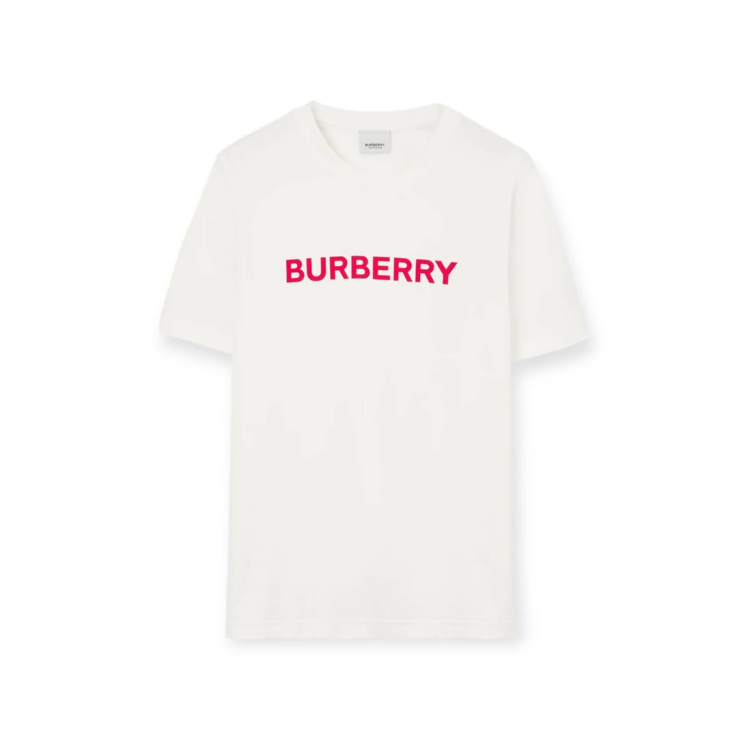 Футболка хлопковая Burberry, женская, белый — фото 4
