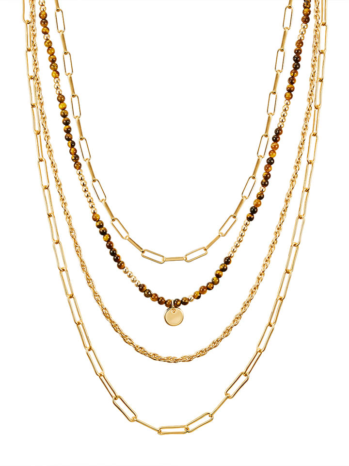 

Позолоченное колье - (длина) 60 см Yokoamii