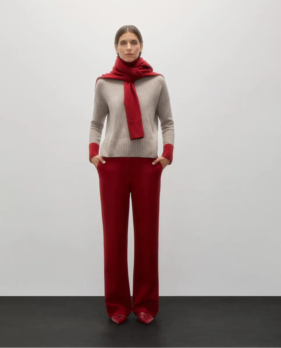 

Женские длинные прямые брюки Woman Limited El Corte Inglés, красный
