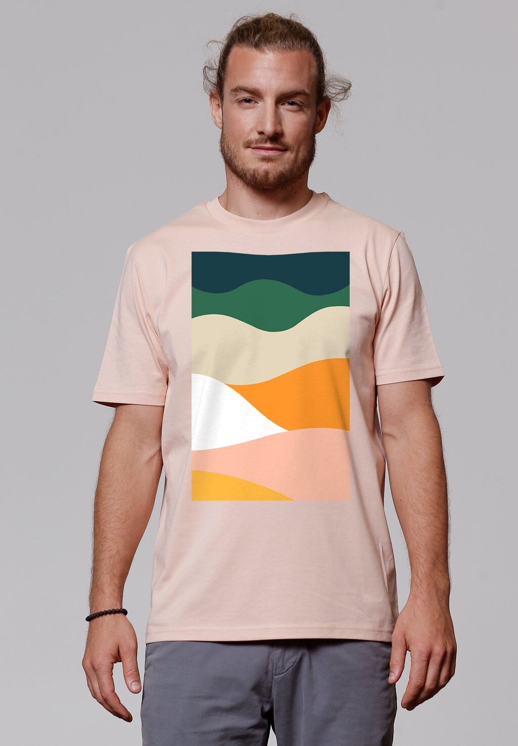 

Футболка с принтом COUNTRYSIDE 03 watapparel, светло-розовый