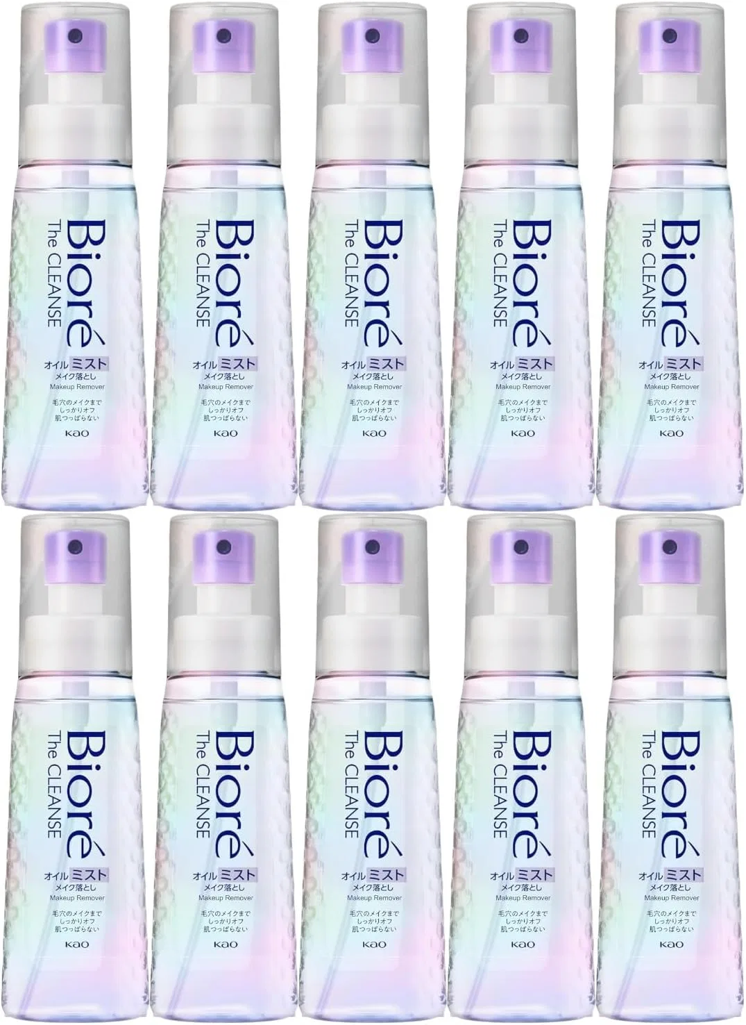Очищающее масло-мист для снятия макияжа Biore Zakurin Oil Mist, 120 мл, набор 10 шт