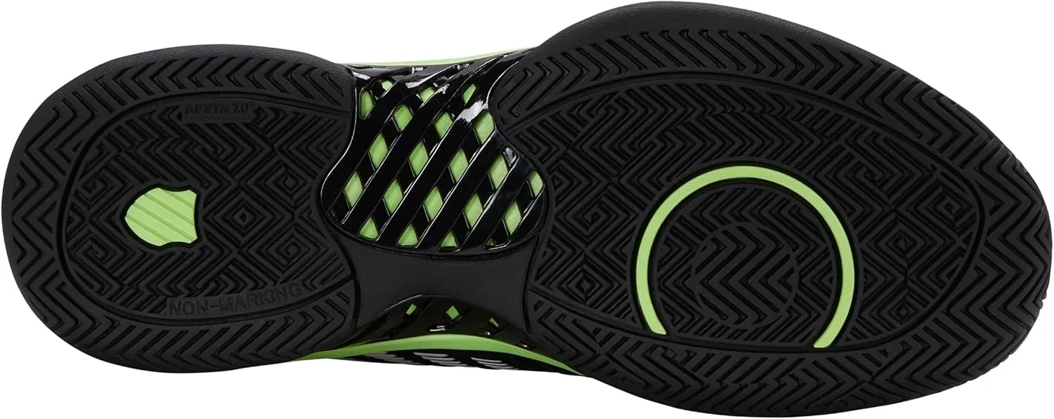 Мужские кроссовки для тенниса K-Swiss, Black Soft Neon Green — фото 4