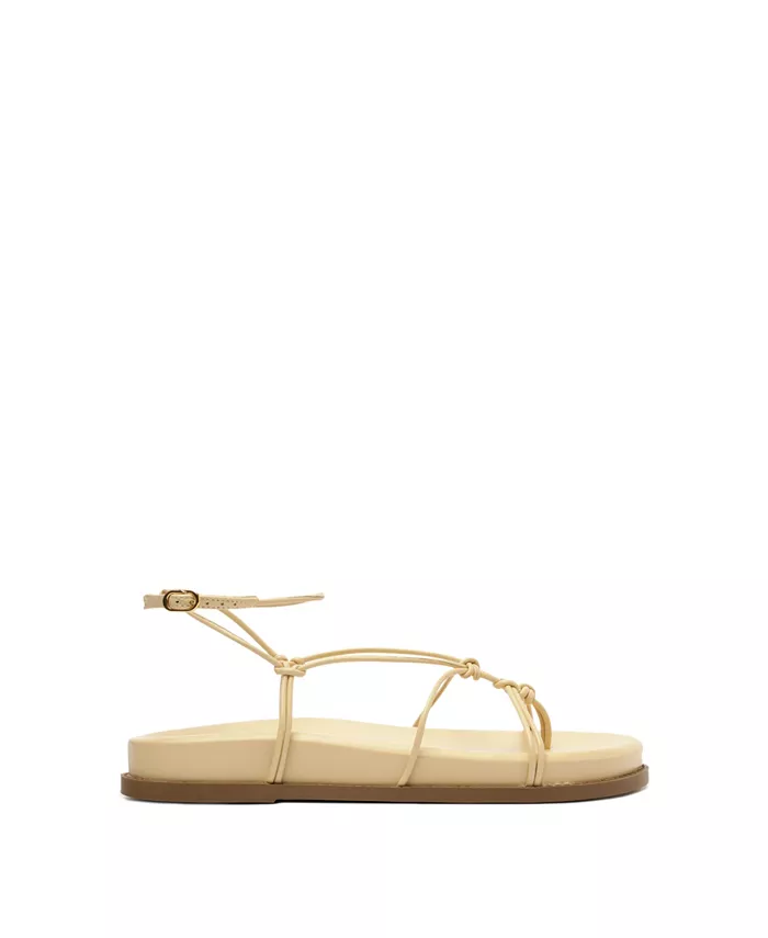 Женские сандалии Calabria Sporty Flat Schutz, коричневый/бежевый — фото 2
