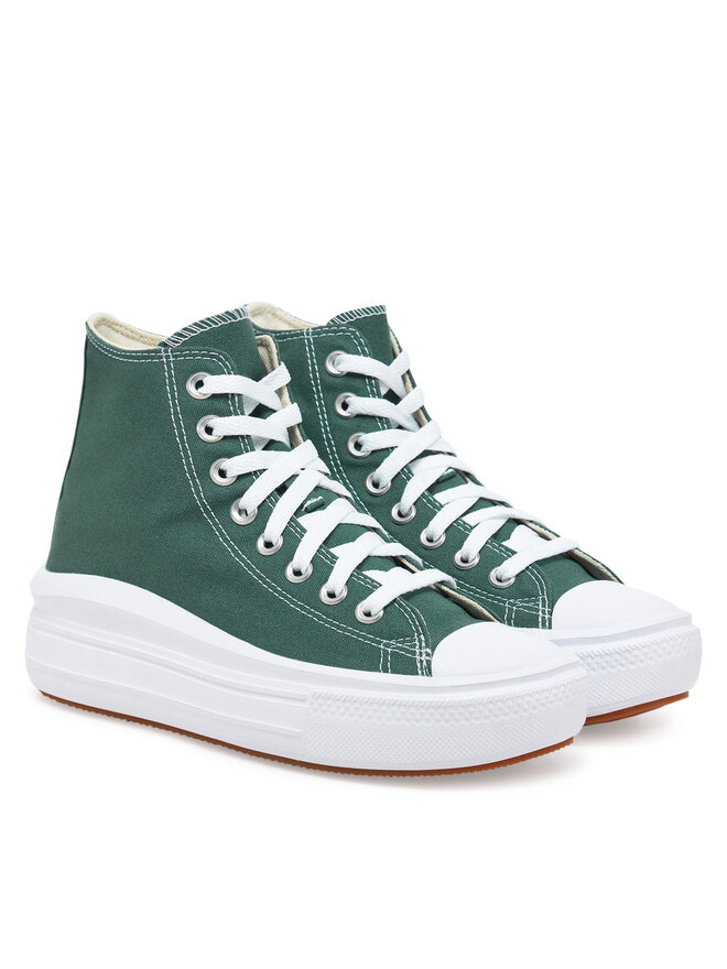 Тканевые кроссовки Chuck Taylor All Star Move Platform A10664C Converse, зеленый — фото 2