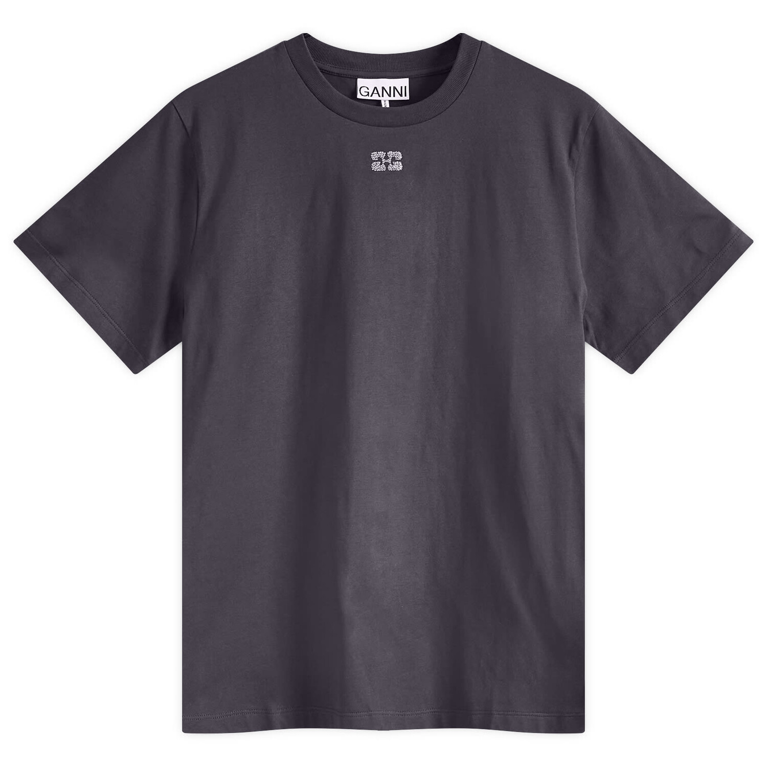 

Футболка Ganni Relaxed T-Shirt, цвет Phantom
