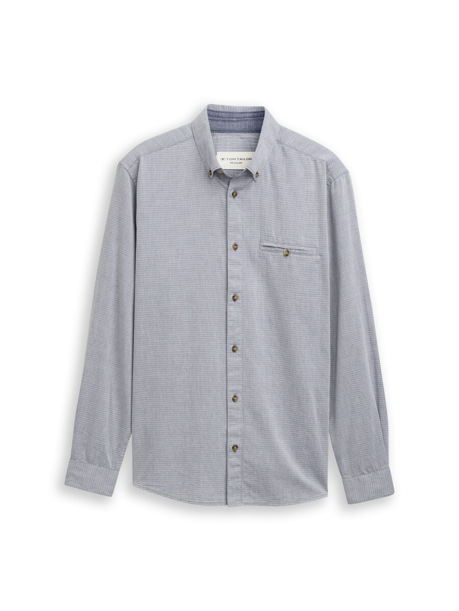 

Рубашка на пуговицах классического кроя TOM TAILOR, светло-голубой