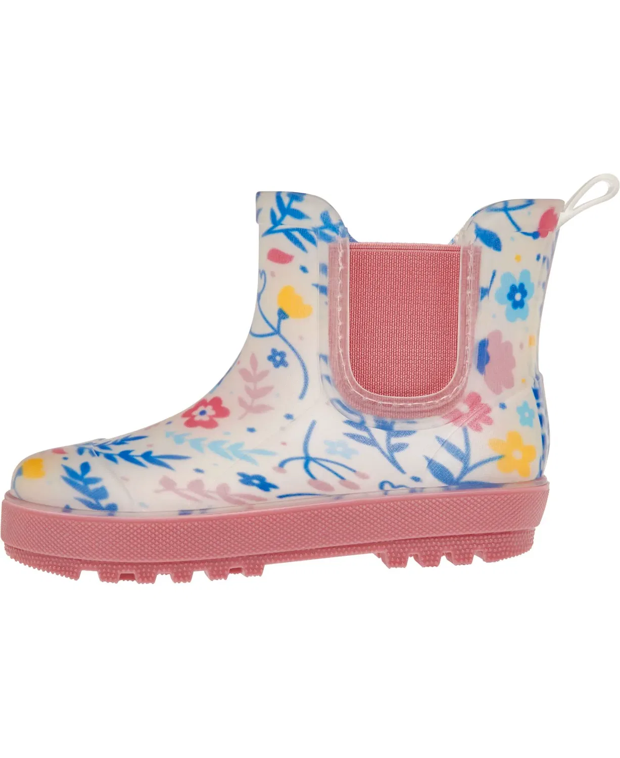 Резиновые сапоги, цветочный принт, Playshoes, ecru