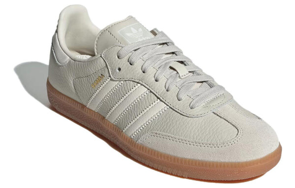 Кроссовки (WMNS) adidas originals Samba OG 'Aluminium Gum', цвет aluminium / chalk white / wonder beige — фото 3