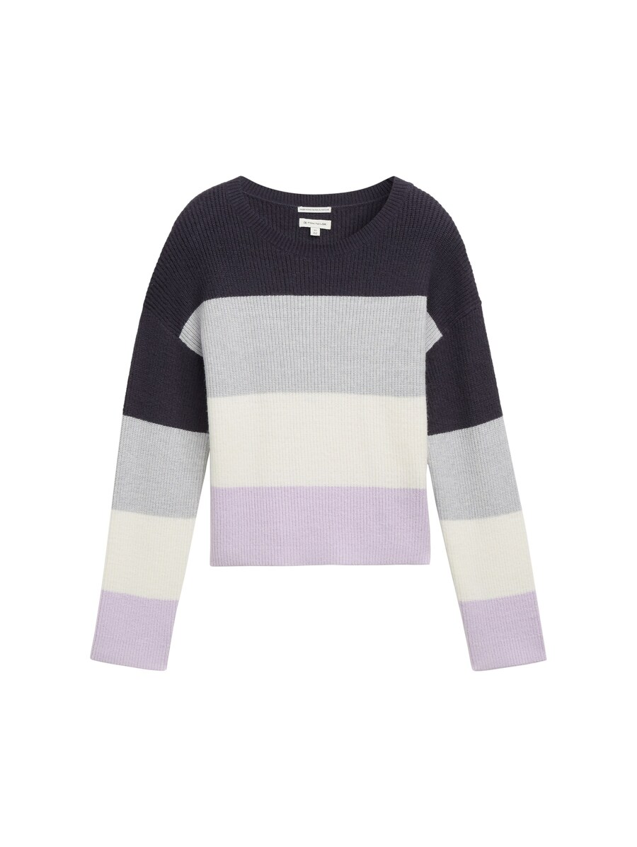 

Свитер TOM TAILOR, цвет marine blue/Lilac/Pastel purple