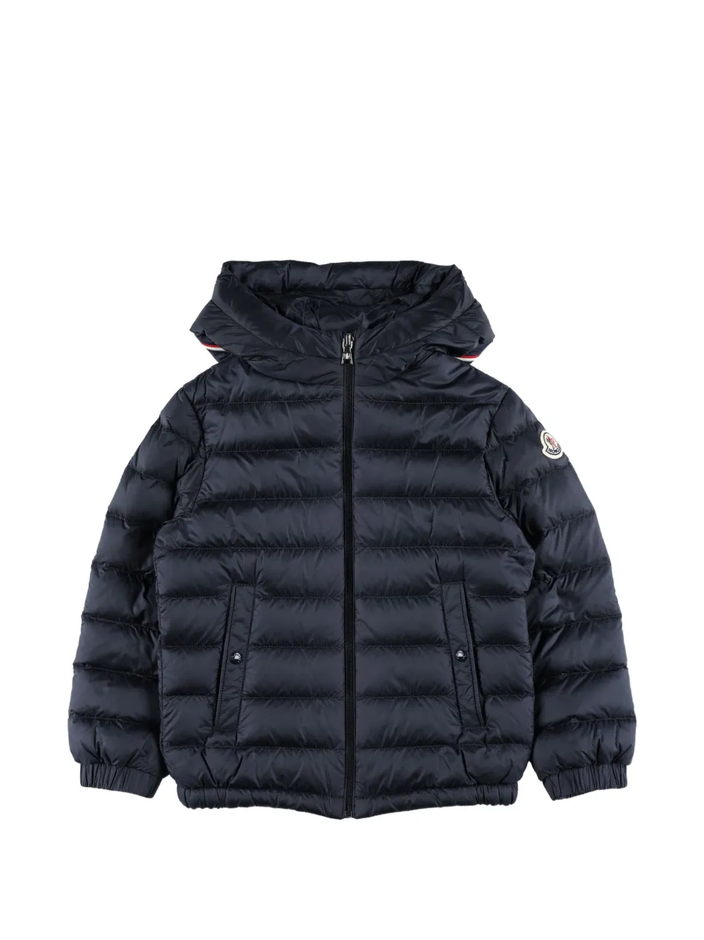 

Стеганая куртка с нашивкой-логотипом Moncler Enfant, синий
