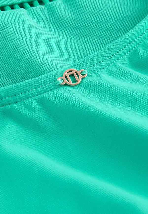Стандартный купальник с эффектом утягивания живота Next, Aqua Green — фото 3