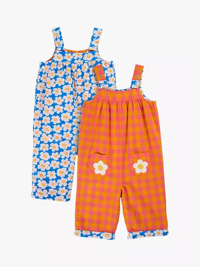 Детский двусторонний комбинезон Sylvie, цвет Spark Check/Daisy Frugi