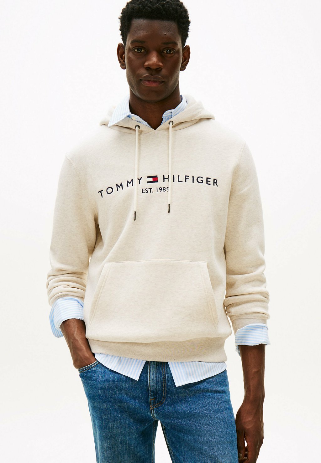 

Толстовка LOGO - Hoodie Tommy Hilfiger, кремовый