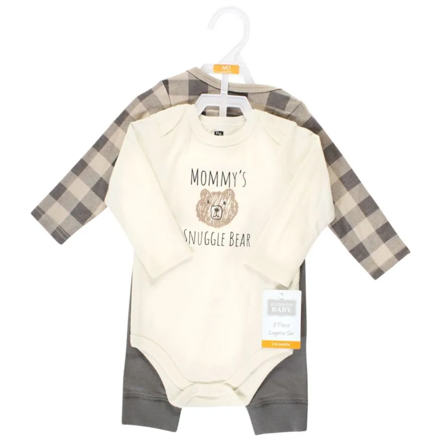 Коллекция хлопковых боди и брюк Hudson Baby, Snuggle Bear — фото 2