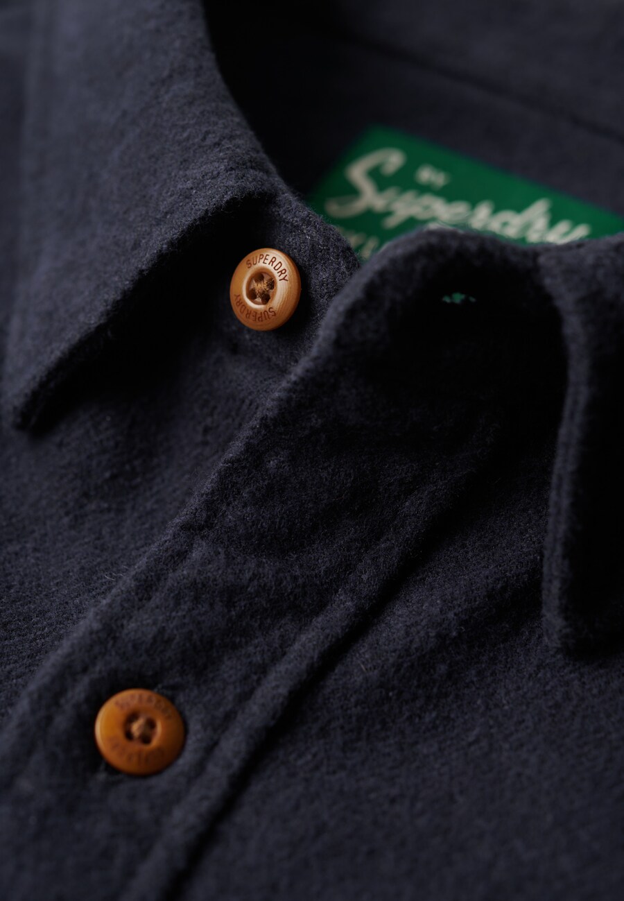 Рубашка на пуговицах классического кроя Superdry, marine blue — фото 4
