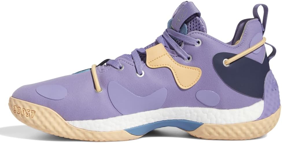 Мужские кроссовки adidas Harden Vol 6, Magic Lilac/Matte Silver/Pulse Amber — фото 4