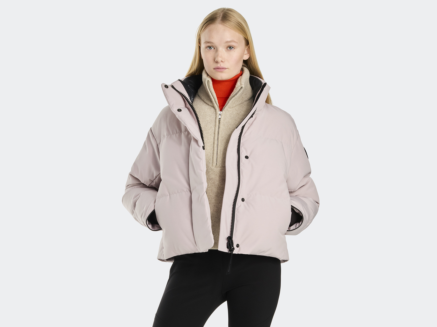 

Куртка Canada Goose Grandview Cropped Black Label, Lucent Rose