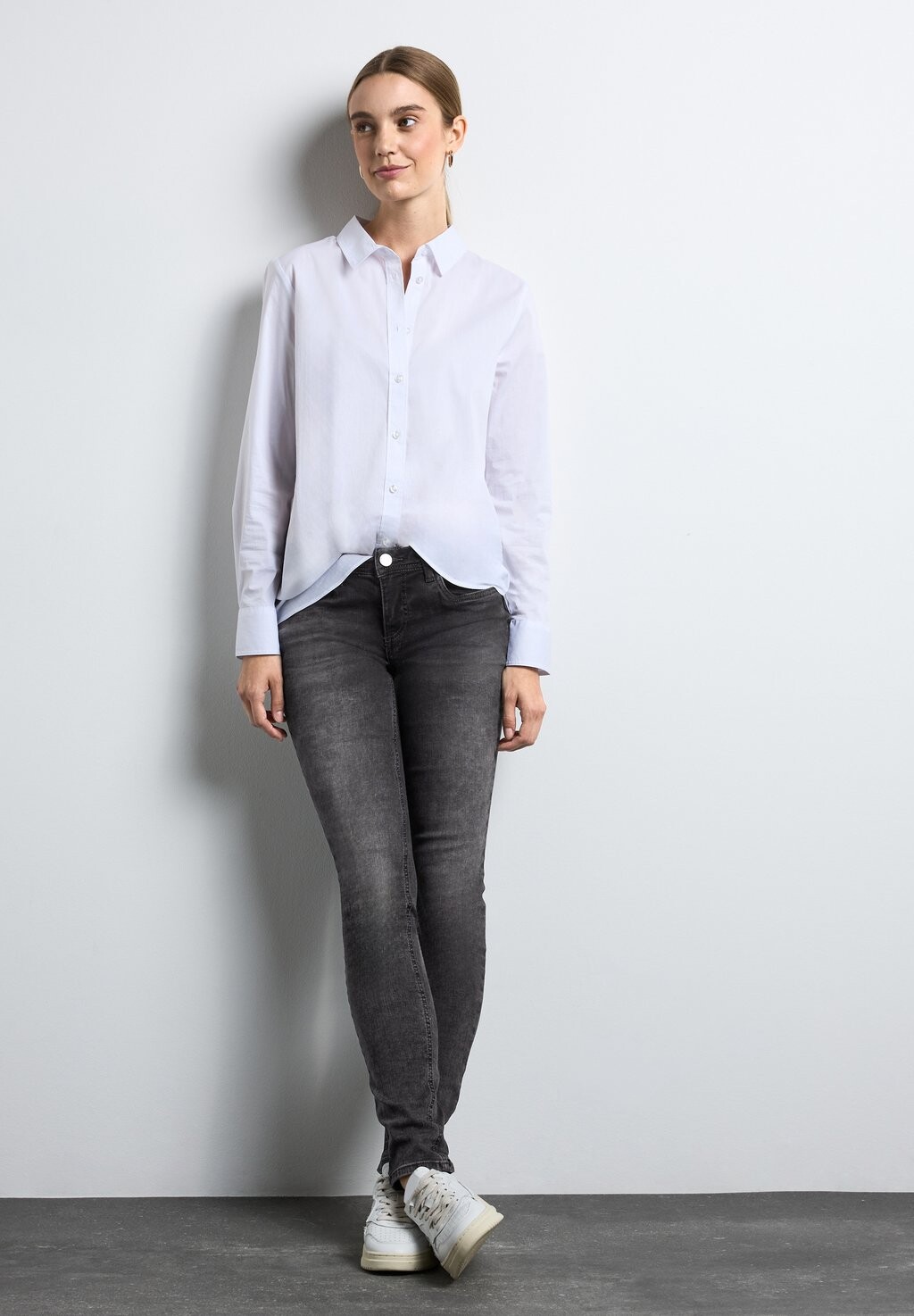 

Джинсы облегающего кроя SLIM FIT Street One, серый