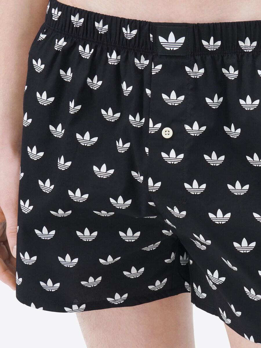 Боксеры ADIDAS ORIGINALS Comfort Cotton Woven , Black/White — фото 3