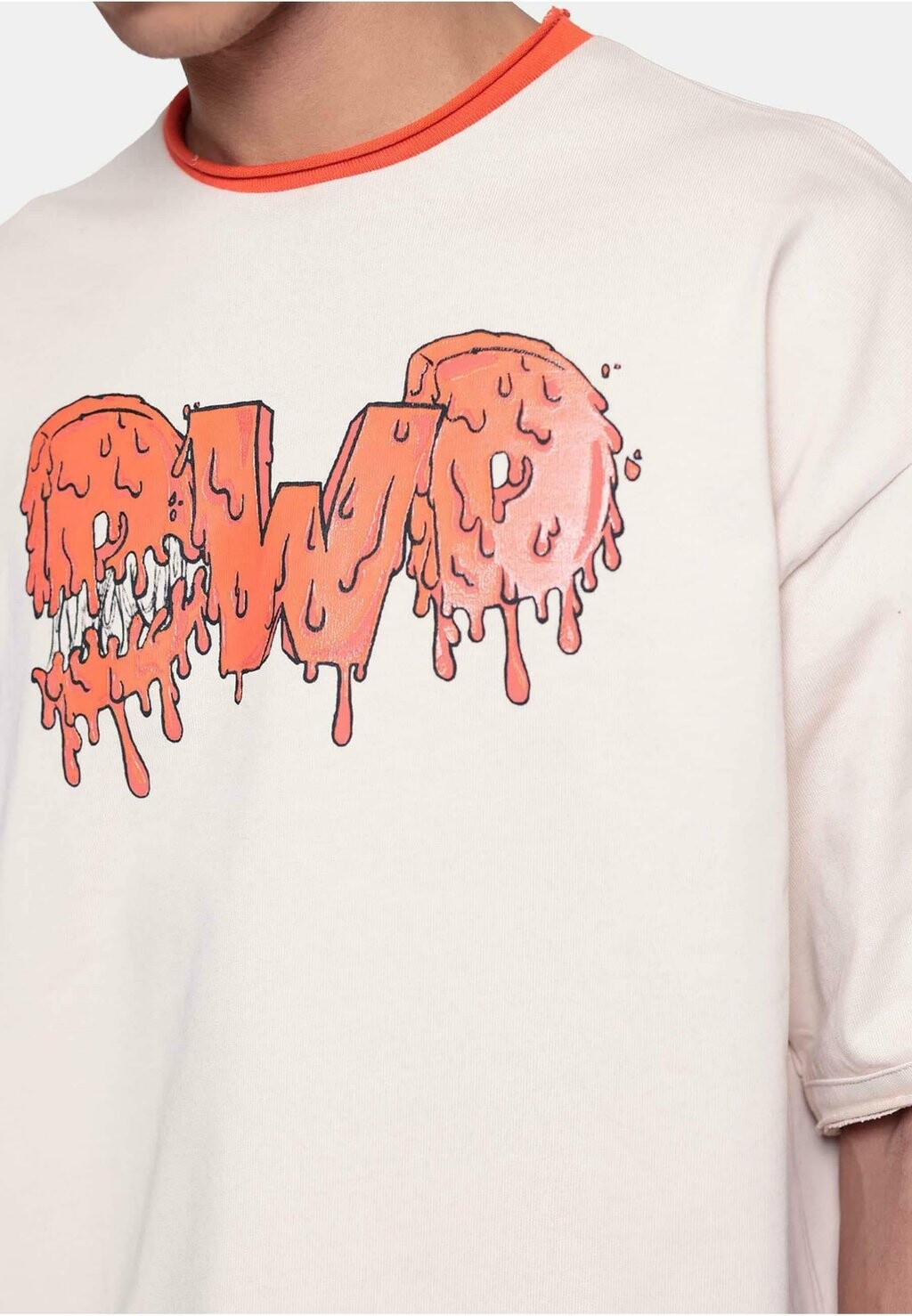 

Футболка с принтом DWD DRIP LOGO DEF, бежевый