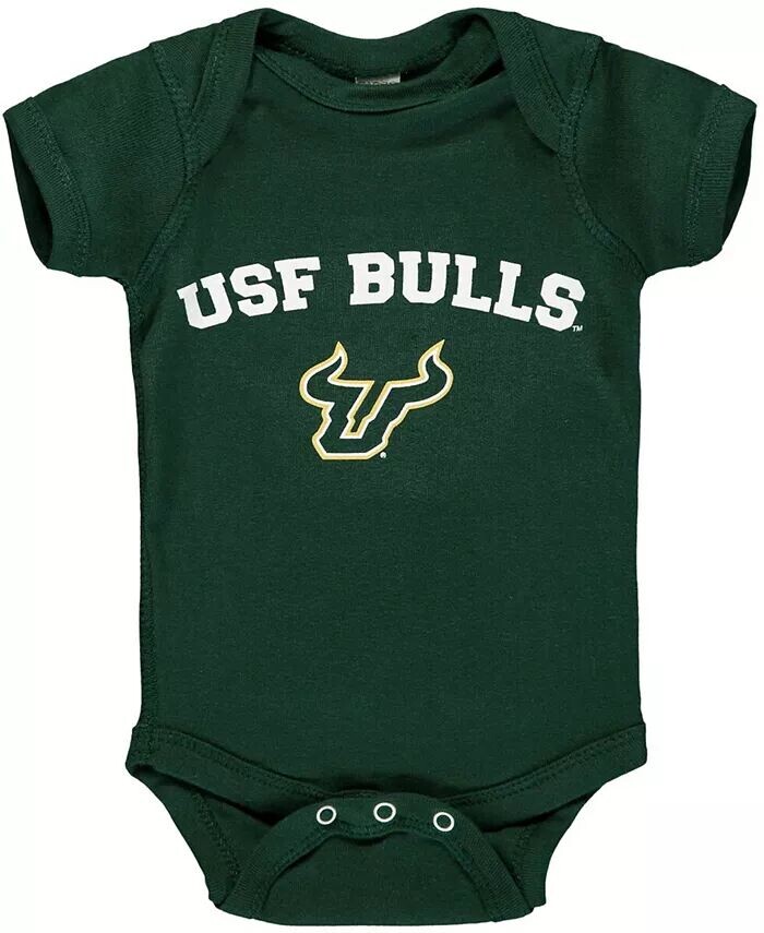 

Боди для мальчиков и девочек South Florida Bulls с аркой и логотипом, зеленый Two Feet Ahead