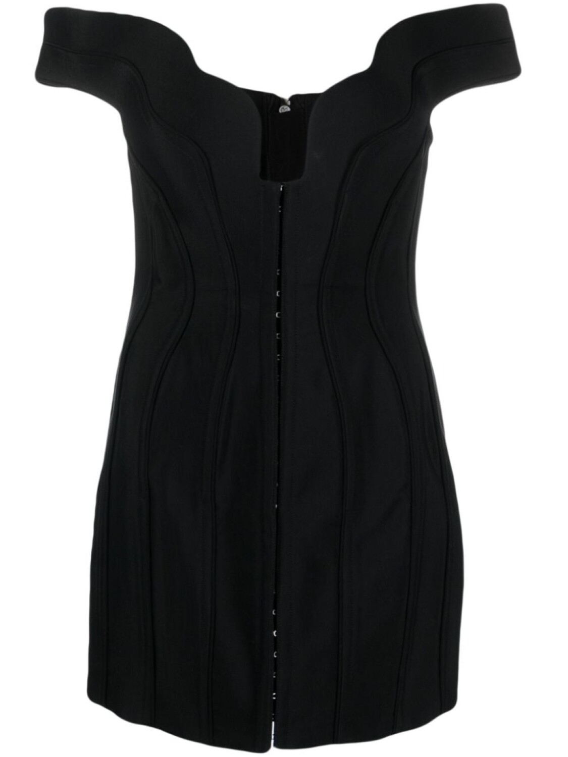 

Mugler платье мини, черный