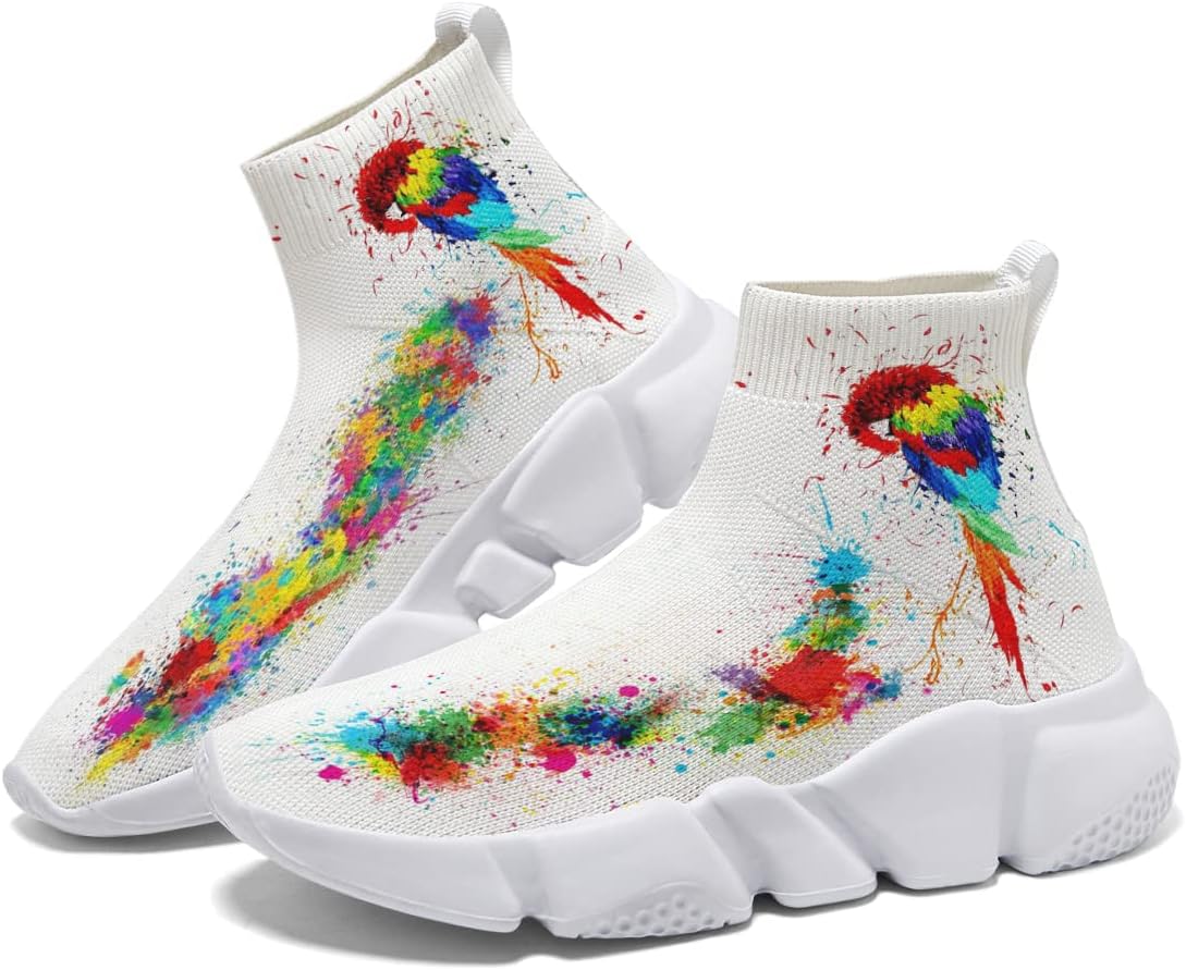 

Мужские модные кроссовки Hetios, удобные повседневные носочные туфли с акварельным граффити, Watercolor_style 07