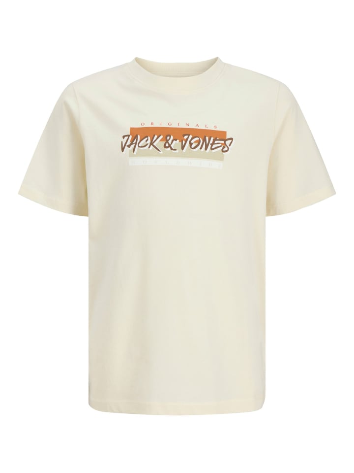 

Футболка JACK & JONES Junior, античный белый