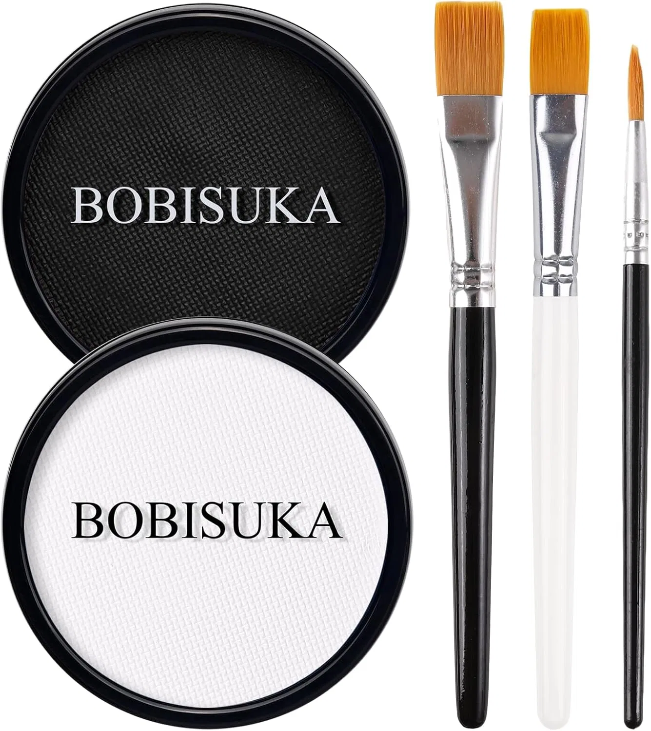 Набор аквагрима BOBISUKA черный и белый, 2 цвета