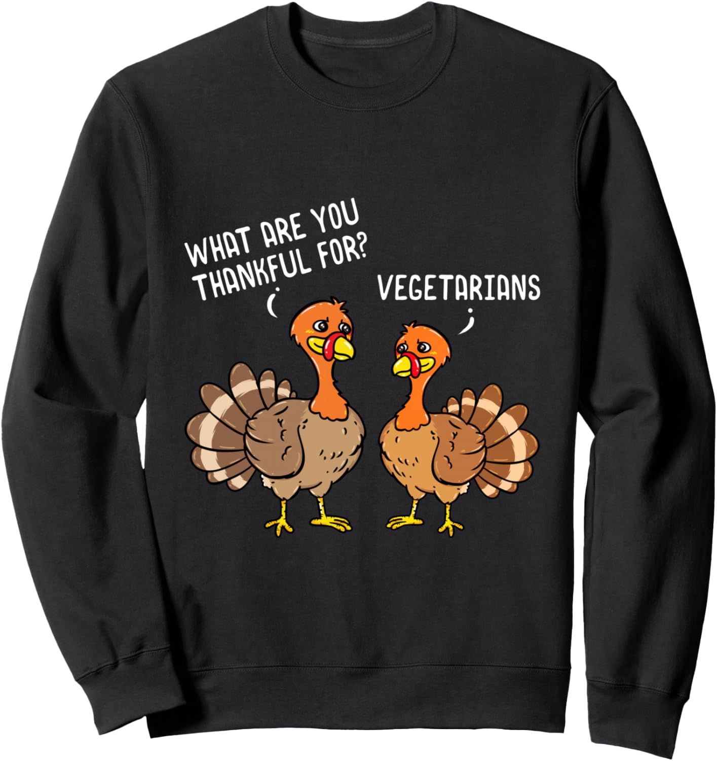 

Толстовка с надписью «Индейка говорит, благодарна, вегетарианка, День благодарения, веганский свитшот» Funny Thanksgiving Costume Outfit Merch Gifts, черный