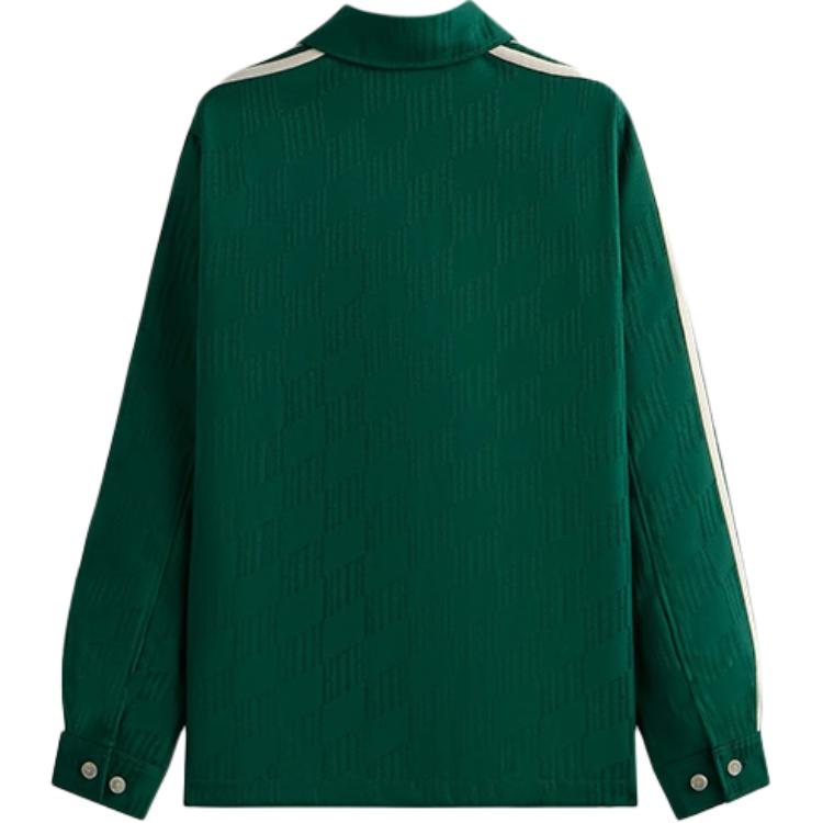 Kith X Adidas Football Jacquard Overshirt Adidas Originals, зеленый — фото 3