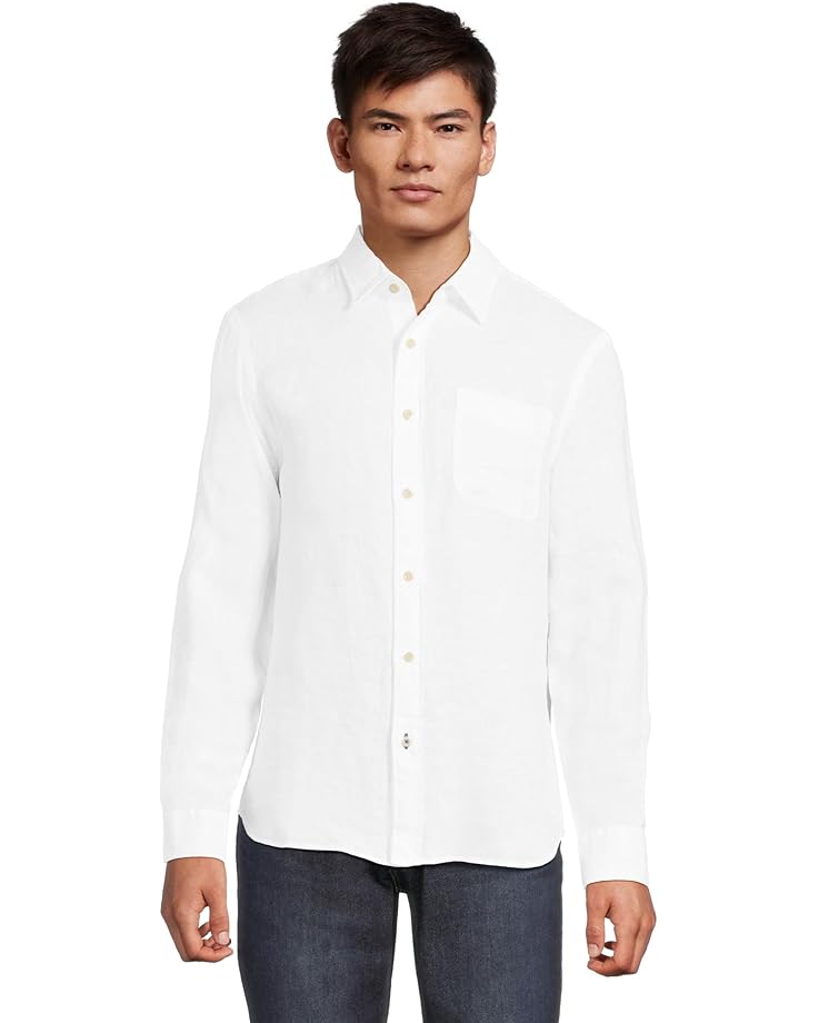 

Рубашка Faherty Laguna Linen Shirt, белый