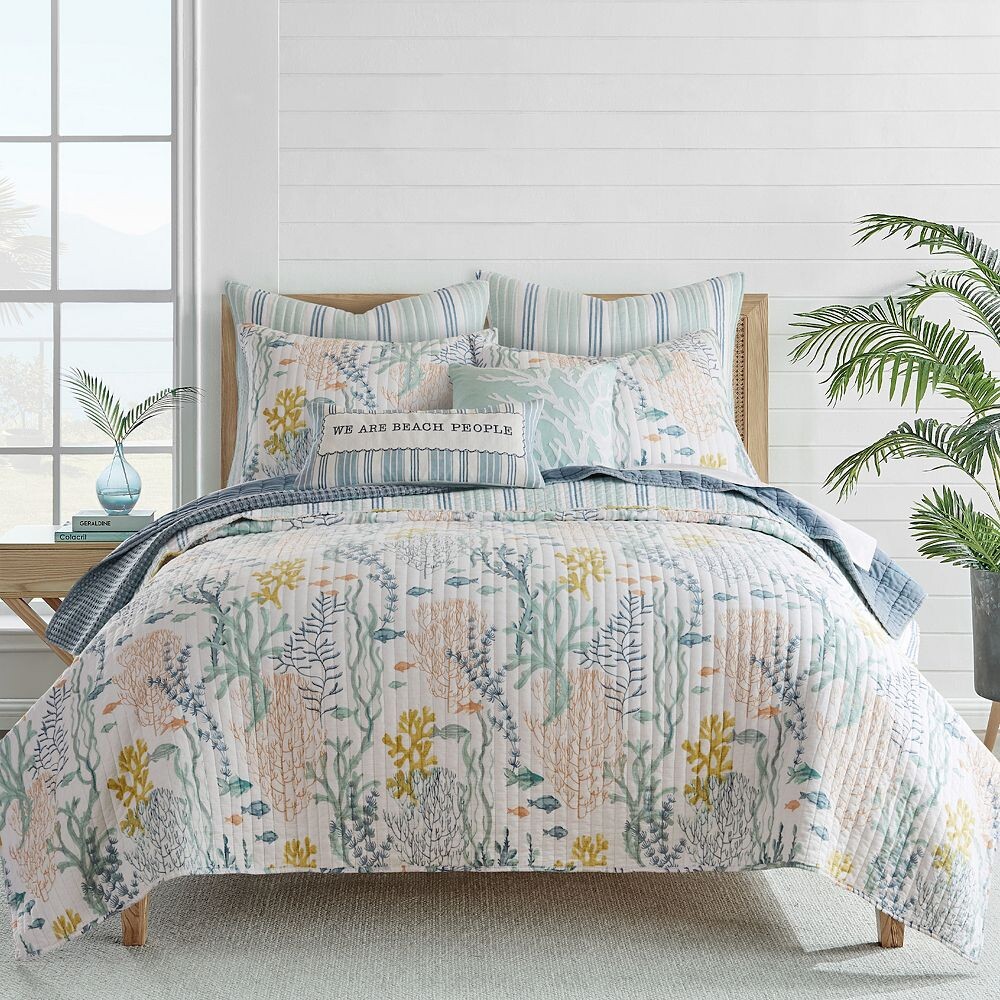 

Комплект одеял Levtex Home Ocean Meadow или Euro Sham, синий