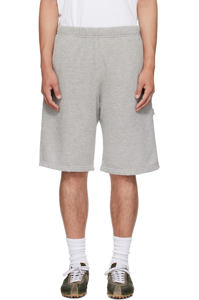 

Les Tien Серые плотные рабочие шорты