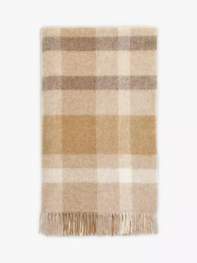 

Плед Bronte by Moon British Wool Contemporary Check, цвет natural