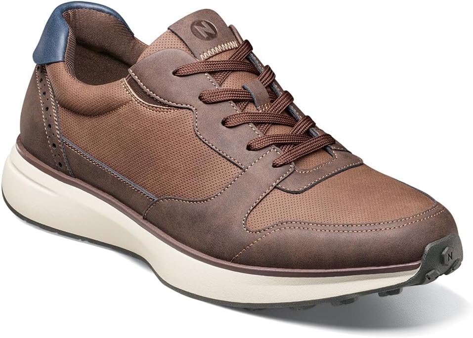 

Мужские туфли Nunn Bush Kore Swift с моксиной и оксфордской шнуровкой для работы в сфере общественного питания, Cognac