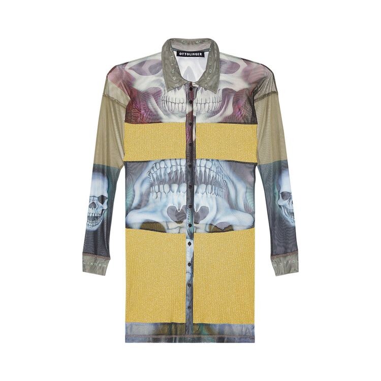 

Рубашка Ottolinger Mesh Shirt Dress Skull Print, разноцветный