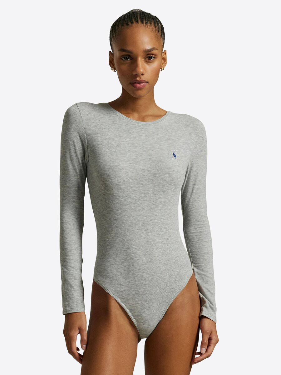 Боди Polo Ralph Lauren Club Cotton, пятнистый серый — фото 2