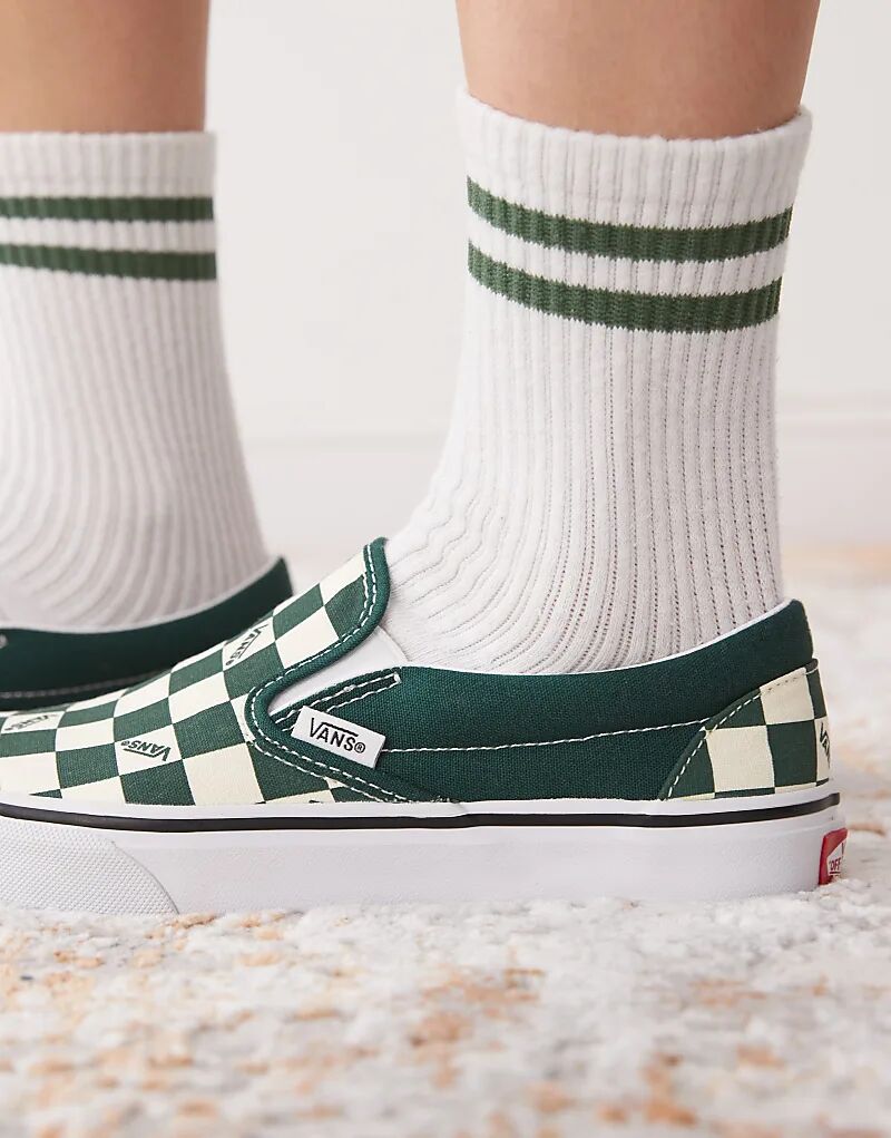 Кеды Vans Classic изумрудного цвета — фото 2