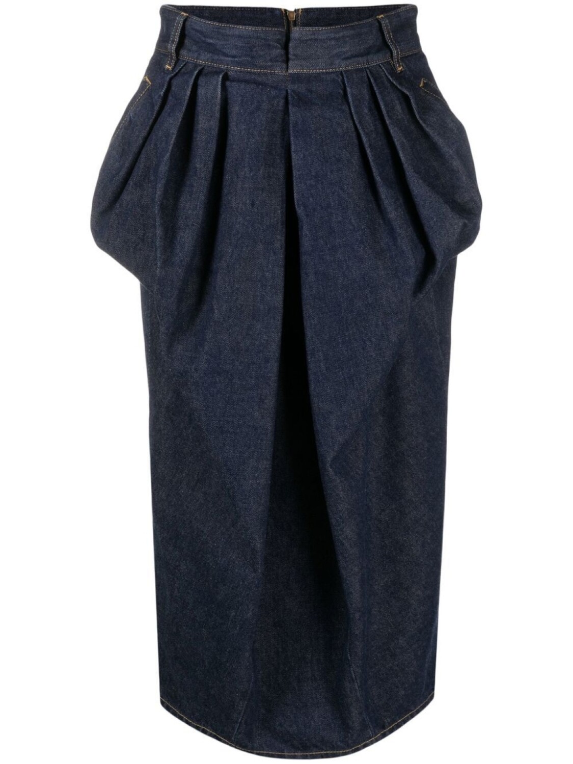 

Maison Margiela джинсовая юбка со складками, синий