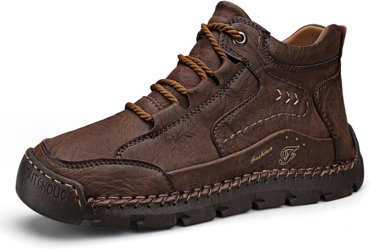 

Мужские дышащие повседневные спортивные кроссовки с противоскользящей подошвой, легкие, подходят для повседневного отдыха, прогулок на улице и неспешных прогулок Aokisx, темно-коричневый