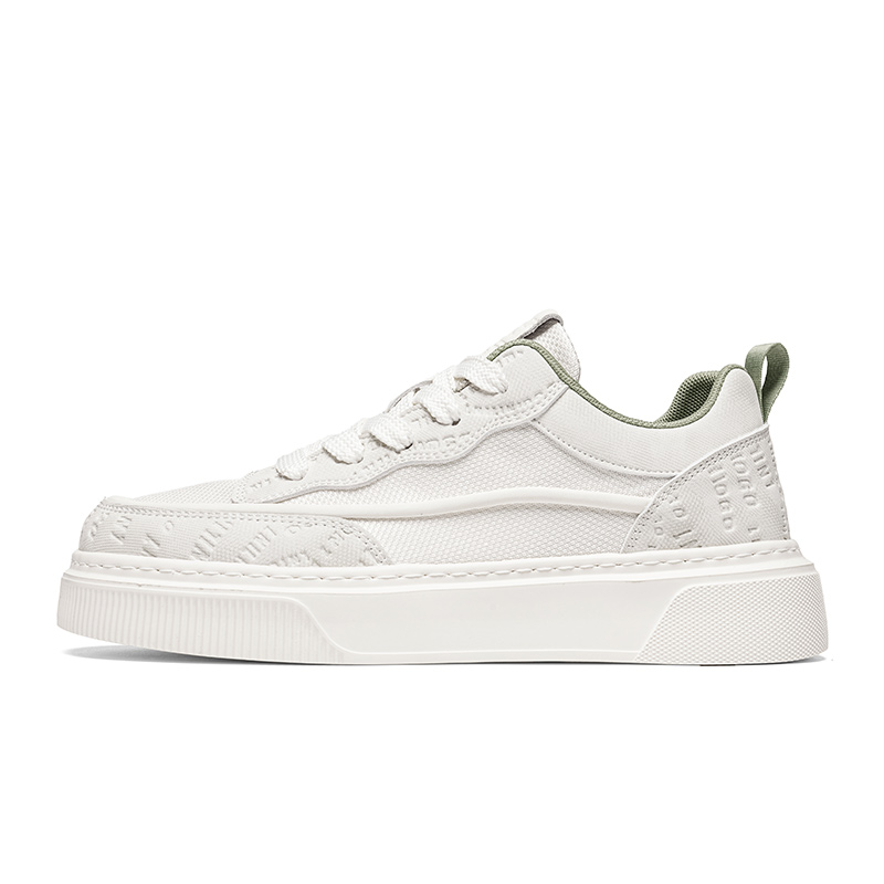 

King Jinmai Дышащие мужские скейтерские кеды низкие бежево-зеленые, цвет Beige Green