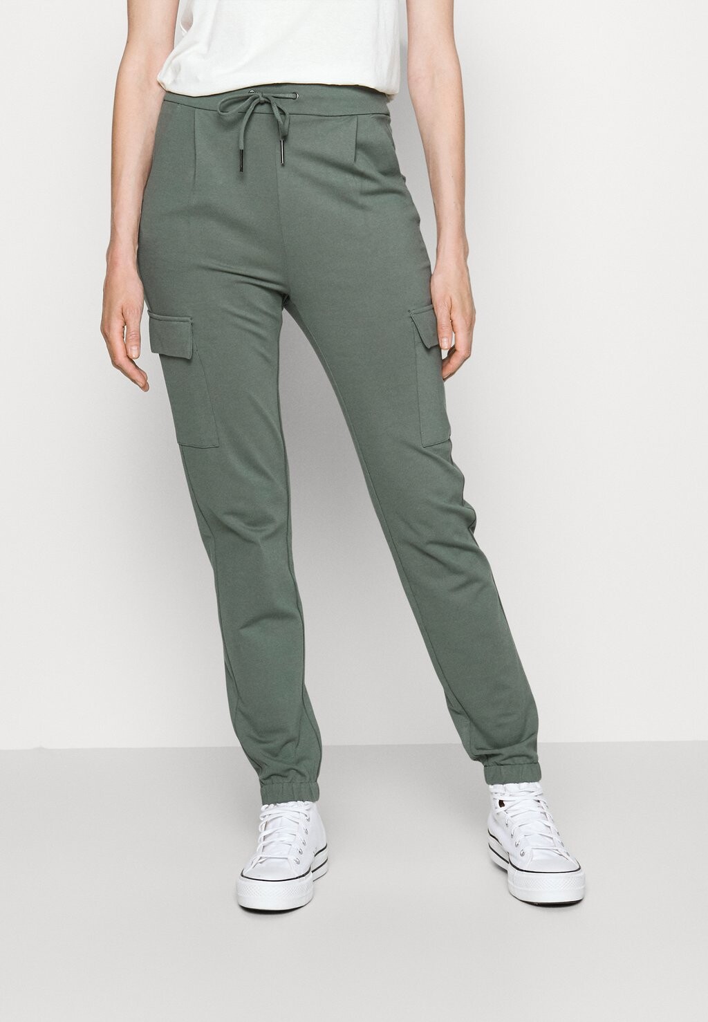 

Брюки VMEVA Vero Moda, темно-зеленый